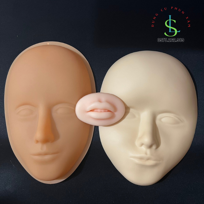 Da giả 5D, Môi D5, mắt 5D silicon tập phun xăm,trang điểm/ linhshop-hn