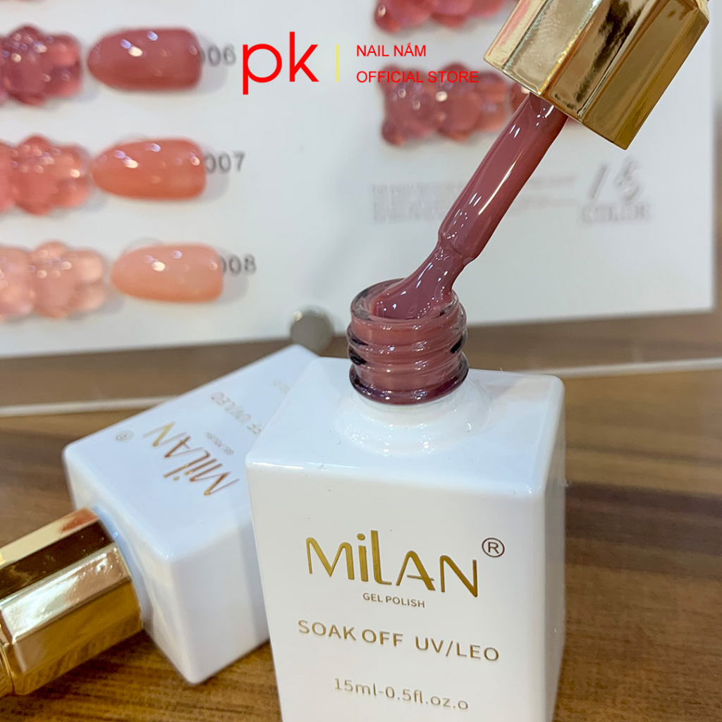 Set sơn gel thạch 15 màu MiLan tặng kèm bảng màu