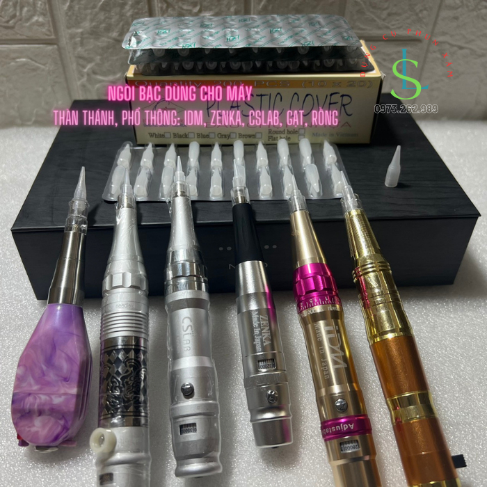 Ngòi Chụp Máy Thần Thánh+Máy pro Sài Gòn..., ngòi máy xăm ( 1vỉ 20 chiếc) / linhshop-hn