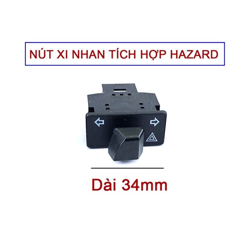 Công Tắc Hazard Tích Hợp Nháy 4 Bóng Nắp Đặt Như Zin