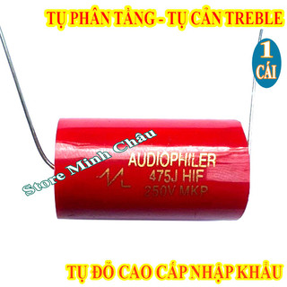 1 tụ chống cháy loa treble 4.7mf 250v đỏ nhập khẩu - tụ phân tần trép - giá 1 chiếc