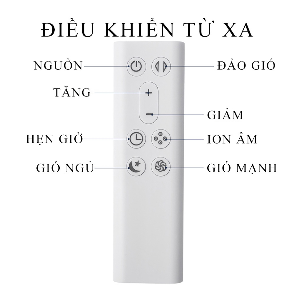 QUẠT KHÔNG CÁNH kiêm LỌC KHÔNG KHÍ Model mới nhất, hiện đại nhất. Quạt lọc không khí, nhiều cấp gió, điều khiển từ xa | BigBuy360 - bigbuy360.vn