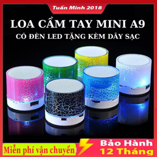 Loa Bluetooth Không Dây A9 Mini Hỗ Trợ Thẻ TF / PC / Điện Thoại Mp3 Có Đèn Nhiều Màu Sắc