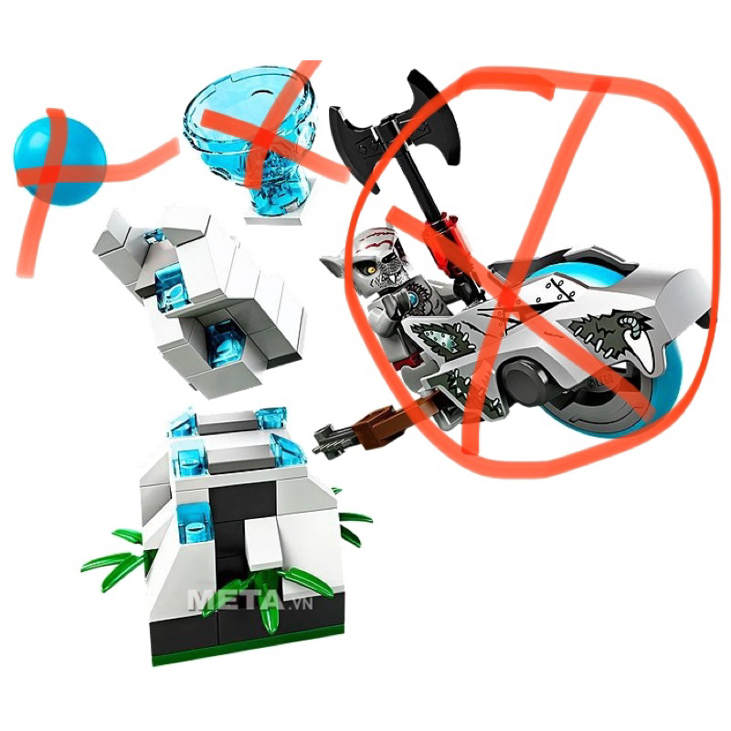 Mô hình lắp ráp Le go Legends of Chima 70106 - Tháp Băng