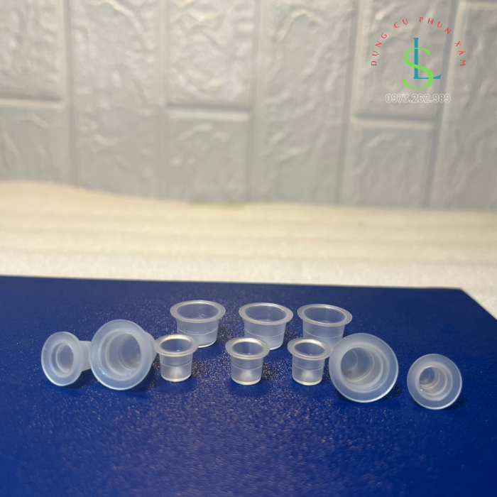 Hũ nhựa - silicon đựng mực xăm / linhshop-hn
