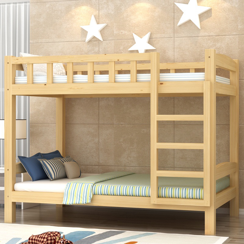 Giường tầng, giường gỗ thông không mối mọt KT 90 x 190 x 160 .