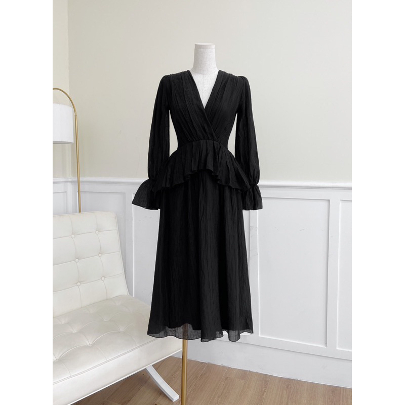 Chen.room Đầm maxi dáng dài tay loe Miran dress tiểu thư bồng bềnh, váy đầm xinh dạo phố, chụp hình kỷ yếu nhà Chen