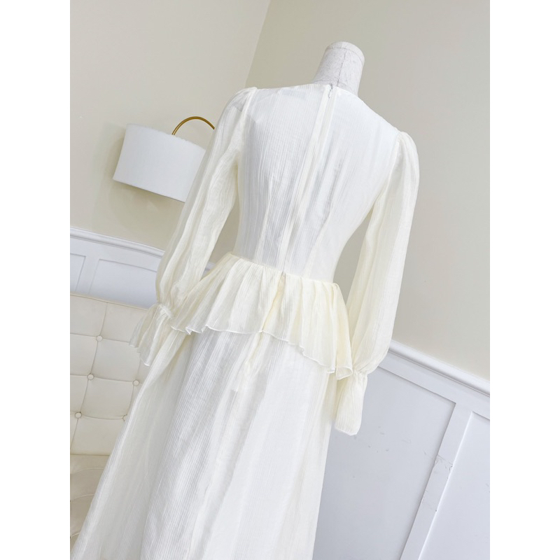 Chen.room Đầm maxi dáng dài tay loe Miran dress tiểu thư bồng bềnh, váy đầm xinh dạo phố, chụp hình kỷ yếu nhà Chen