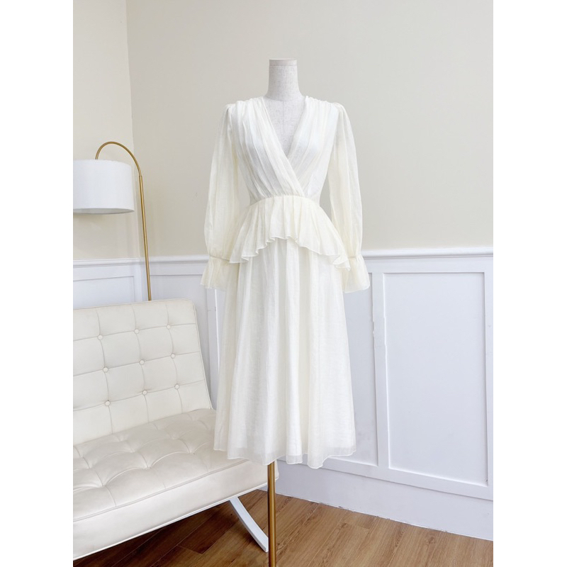 Chen.room Đầm maxi dáng dài tay loe Miran dress tiểu thư bồng bềnh, váy đầm xinh dạo phố, chụp hình kỷ yếu nhà Chen