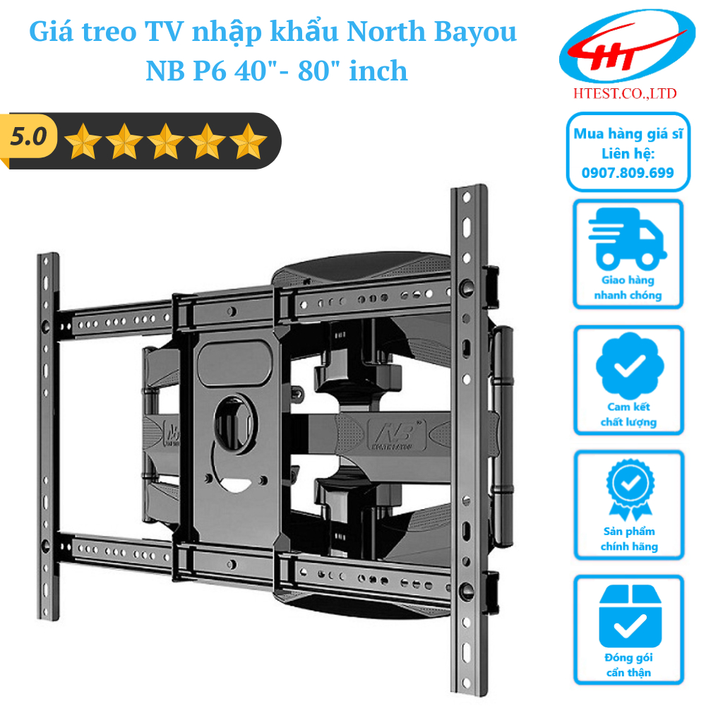 [P6] Giá treo TV nhập khẩu North Bayou NB P6 40"- 80" inch - Hàng chính hãng