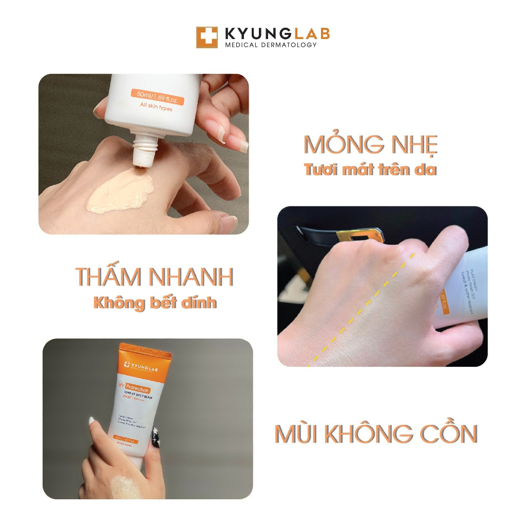 Kem chống nắng nâng tone KyungLab Tone Up Sun Cream SPF50+ PA++++ 50ml