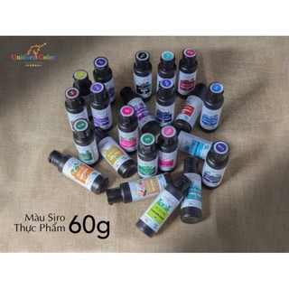 (Chai 60G)Màu ĐEN_MÀU SIRO THỰC PHẨM UNICORN