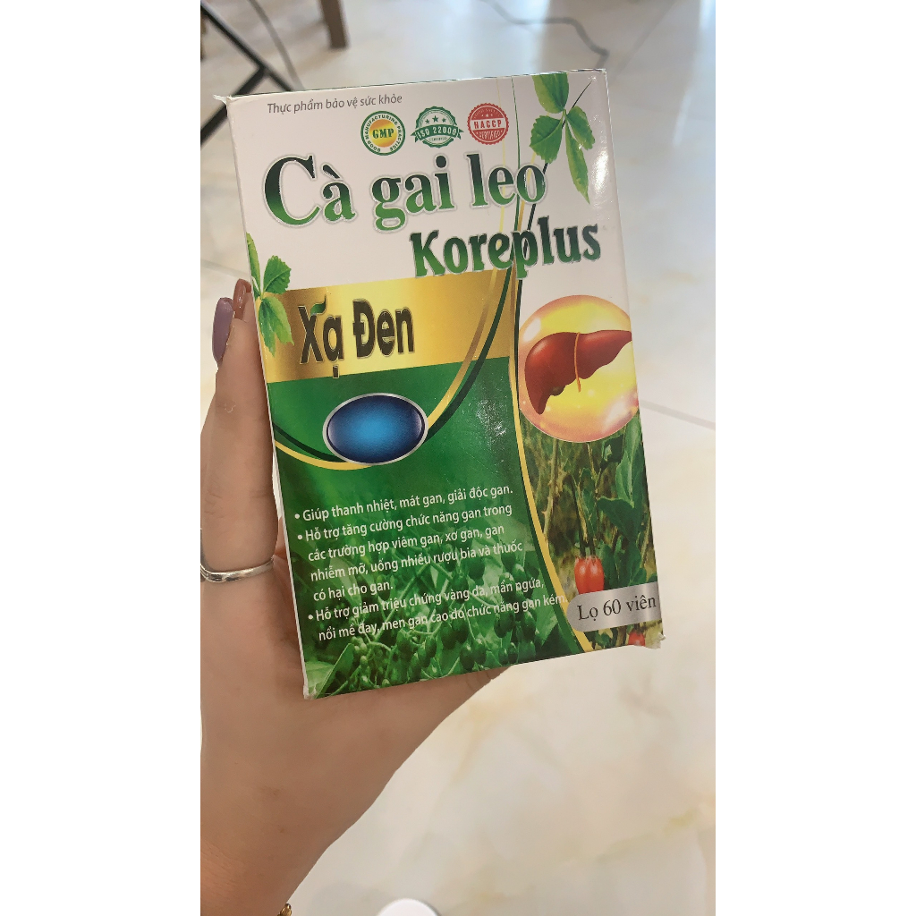 Cà Gai Leo Koreplus Xạ đen Giúp Thanh Nhiệt, Mát Gan Giải Độc Lọ 60 viên
