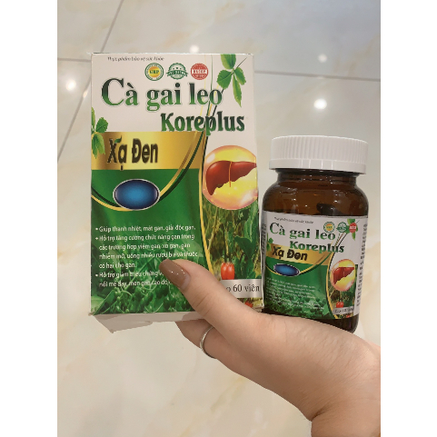 Cà Gai Leo Koreplus Xạ đen Giúp Thanh Nhiệt, Mát Gan Giải Độc Lọ 60 viên