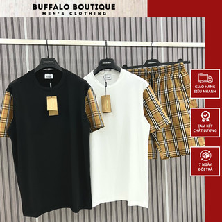 Bộ quần áo nam b.b.r trơn siêu đẹp - bộ quần áo nam mùa hè bu be ry chất liệu cotton cao cấp