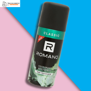 Xịt khử mùi toàn thân Romano 150ml