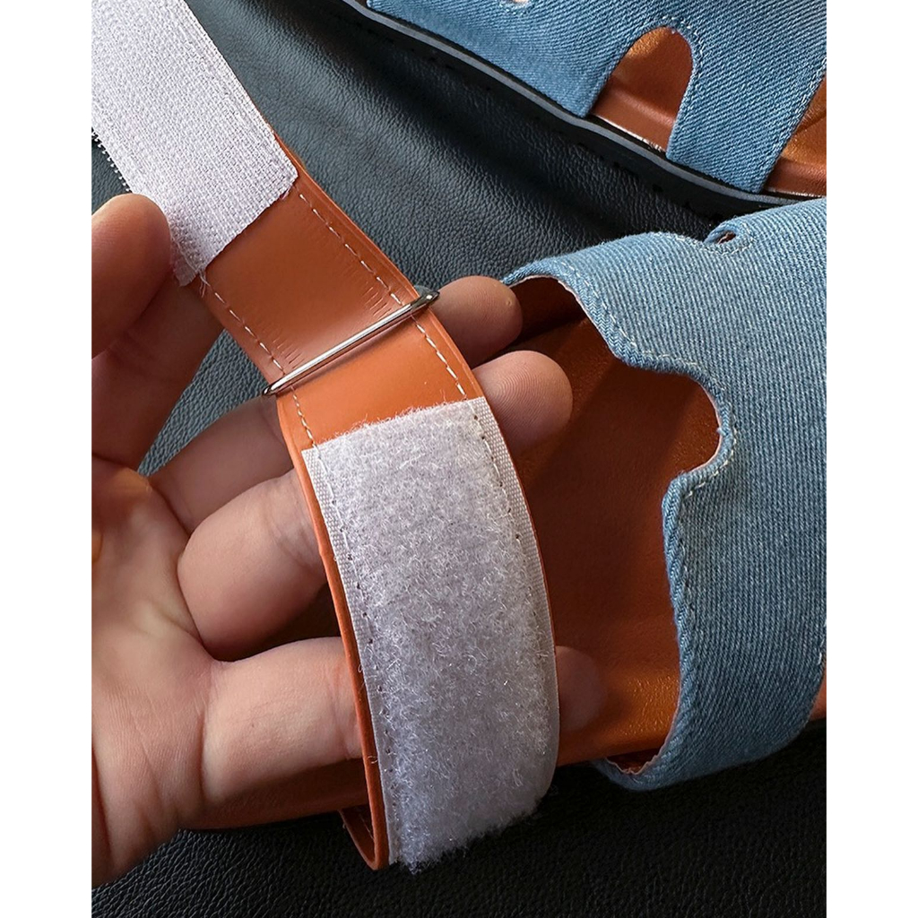 Sandal Chữ H Quai Da Mềm Đế Cao Su Chống Trượt Thời Trang Nữ