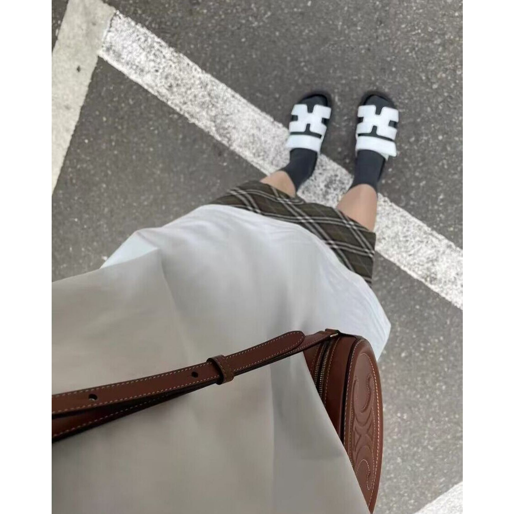 Sandal Chữ H Quai Da Mềm Đế Cao Su Chống Trượt Thời Trang Nữ