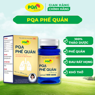 PQA Phế Quản Hộp 30 Viên Dùng Cho Người Bị Ho, V'iêm Phế Quản Mạn Tính