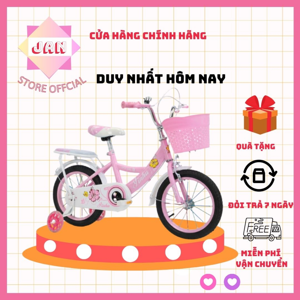 xe đạp bé gái loại 12inch cho bé từ 2-5 tuổi