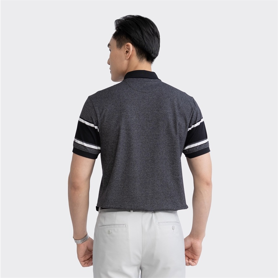 Áo polo ngắn tay ARISTINO phom suông nhẹ, họa tiết kẻ ngang tinh tế, nhã nhặn  - APS001S3