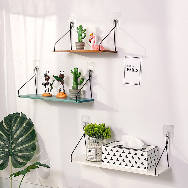 Kệ treo tường có thanh treo gấp gọn decor nhà cửa