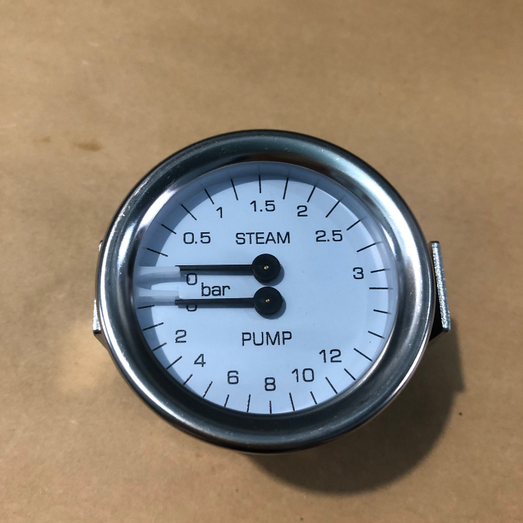 Đồng hồ áp suất 2 kim cho các dòng máy pha cà phê Nuova,Carimali,BFC