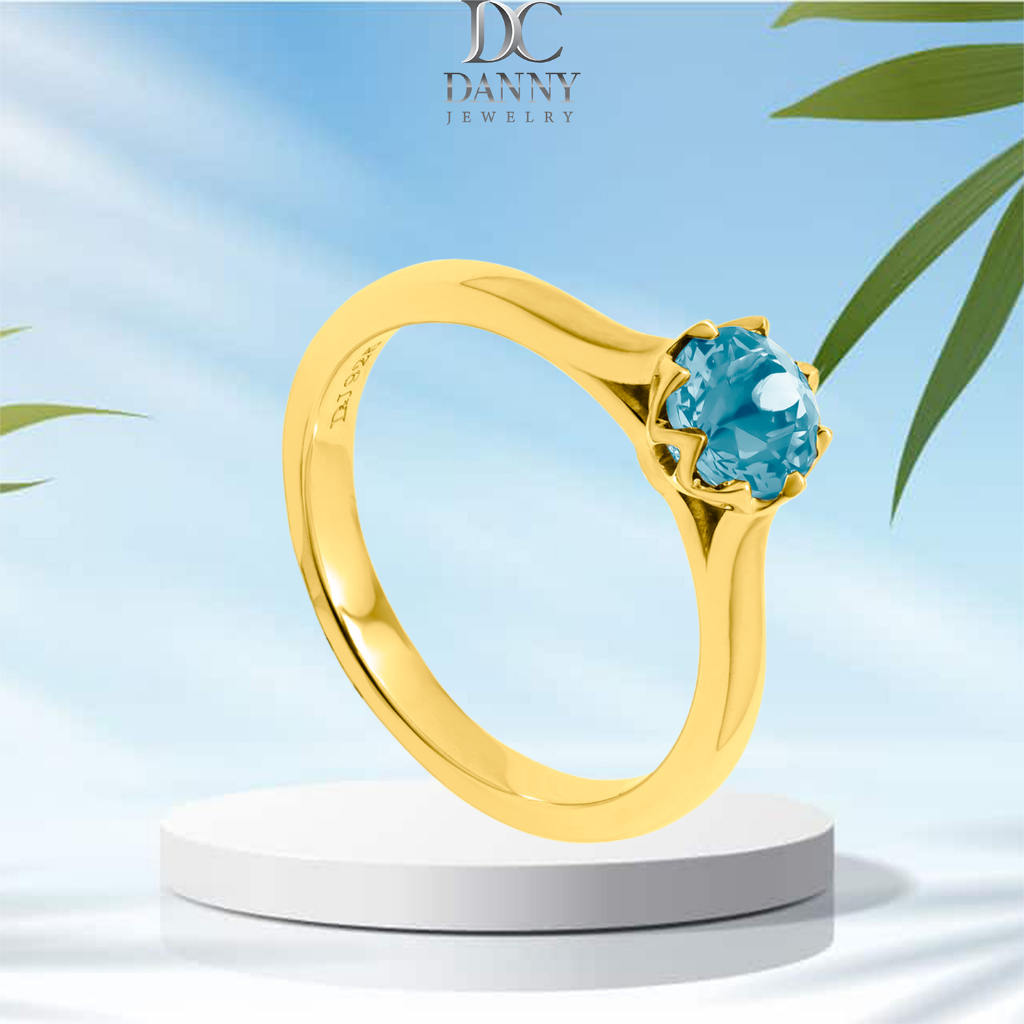 Nhẫn Nữ Danny Jewelry Bạc 925 Đá Màu Hình Hoa N0030Ci/Zi/Ro