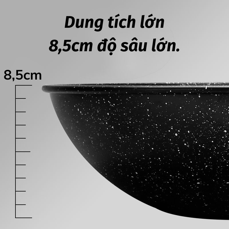 Chảo Chống Dính Domino Lòng Sâu Phù Hợp Xào Nấu Tương Thích Mọi Loại Bếp