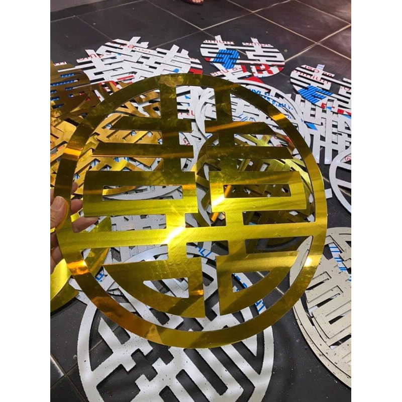 Chữ trang trí xe hoa, phông cưới….