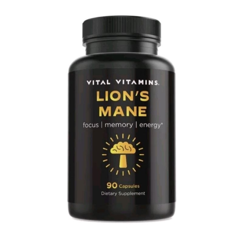 Viên Lion's Mane Nấm Hầu Thủ 6 Trong 1, Tăng Cường Trí Nhớ, Ngừa Alzheimer, Trẻ Hóa Vital vitamins