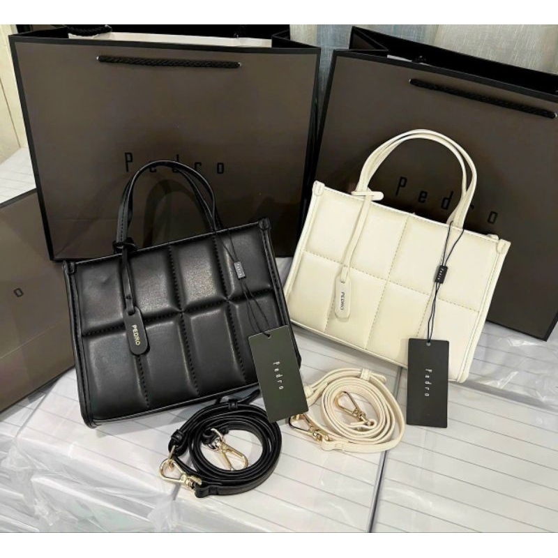 Túi Pedro Mini Quited Faux fux handbag