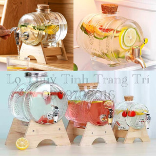 Bình thuỷ tinh hình quả dứa chuyên đựng nước ép hoa quả