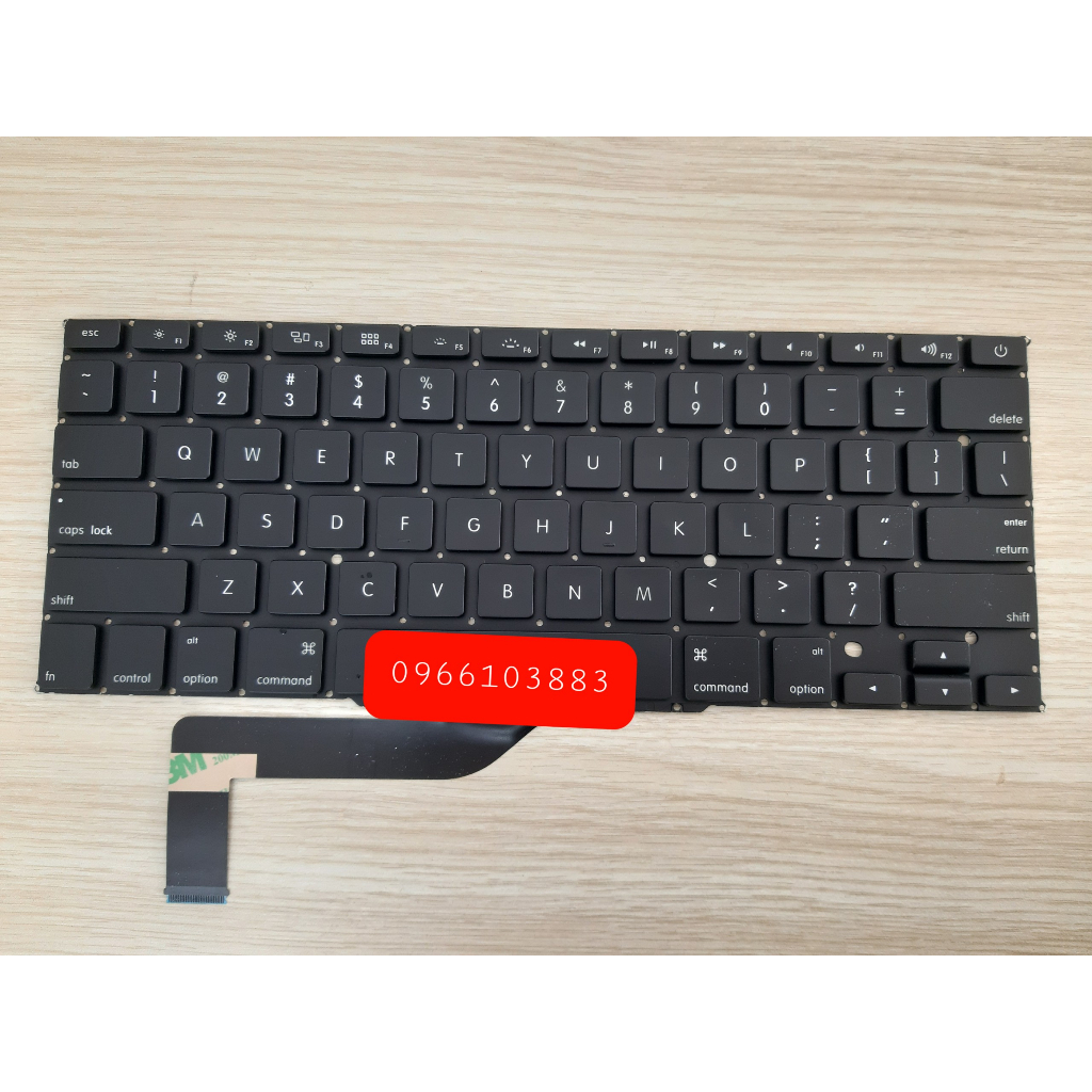Bàn Phím Dành Cho Laptop Táo Pro 15 inch A1398 Từ năm 2013 - 2015 New Chất Lượng Cao