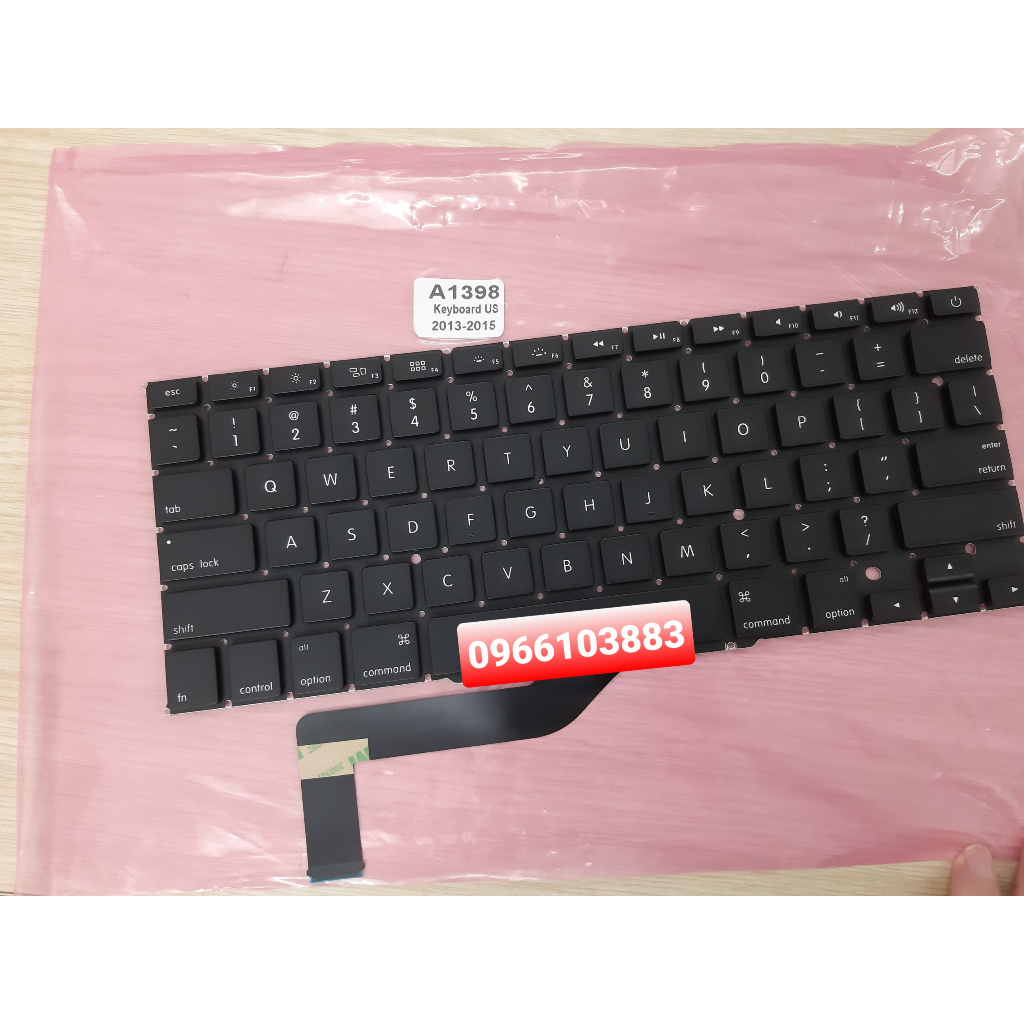Bàn Phím Dành Cho Laptop Táo Pro 15 inch A1398 Từ năm 2013 - 2015 New Chất Lượng Cao