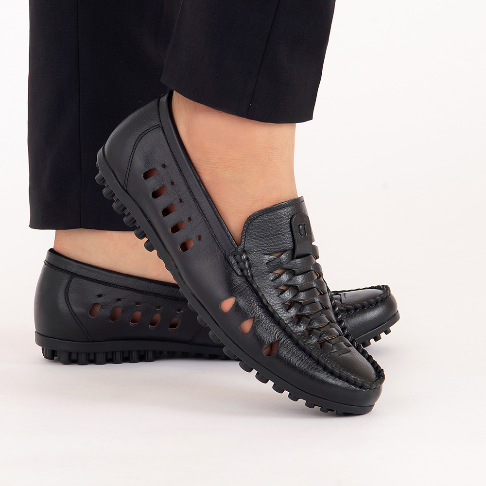 Giày lười nam LEXSHOES giày da bò LS05 cao cấp bảo hành 1 năm