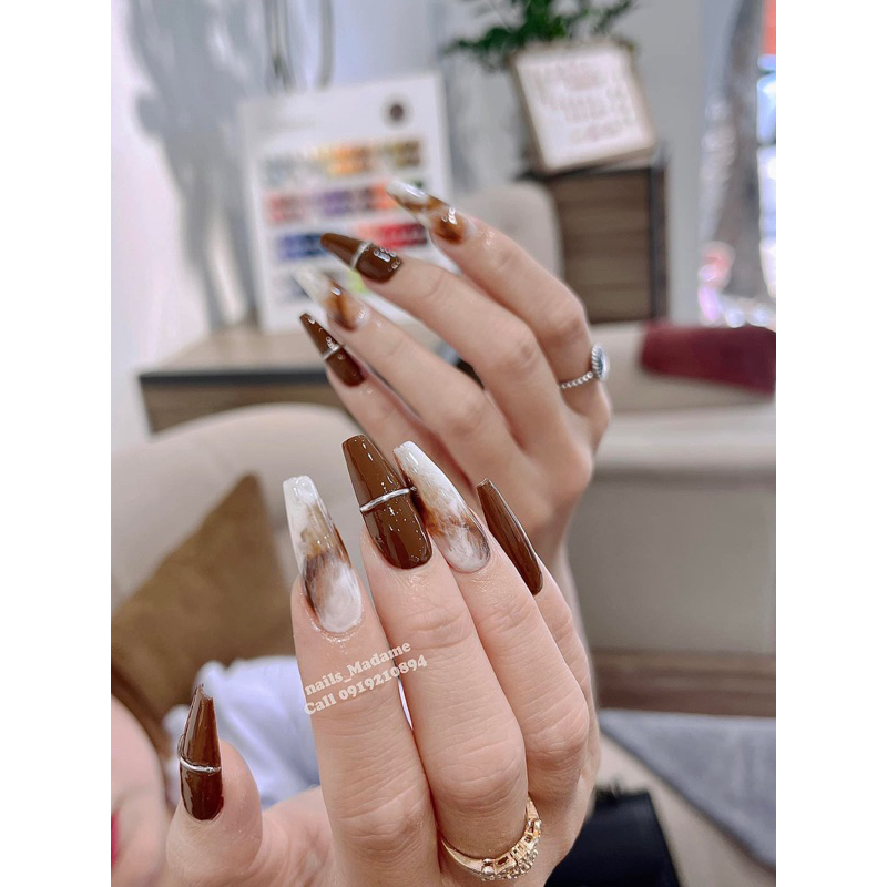 Sét sơn gel 12 màu tông nâu