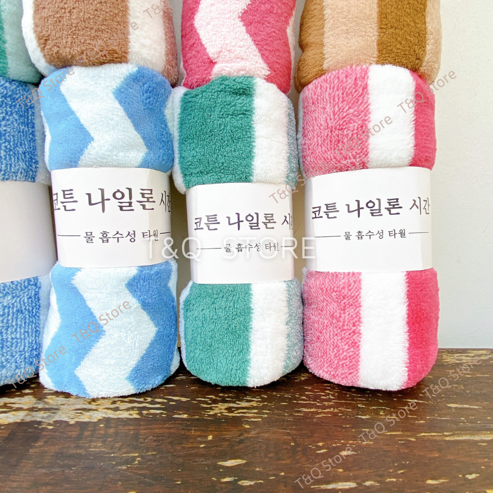 Khăn tắm gội lông cừu Hàn Quốc 75x35 cm