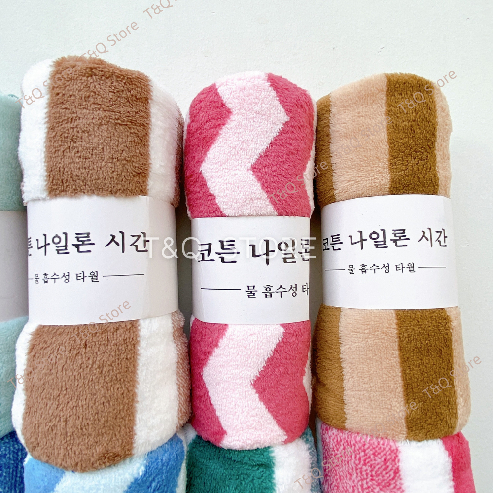 Khăn tắm gội lông cừu Hàn Quốc 75x35 cm