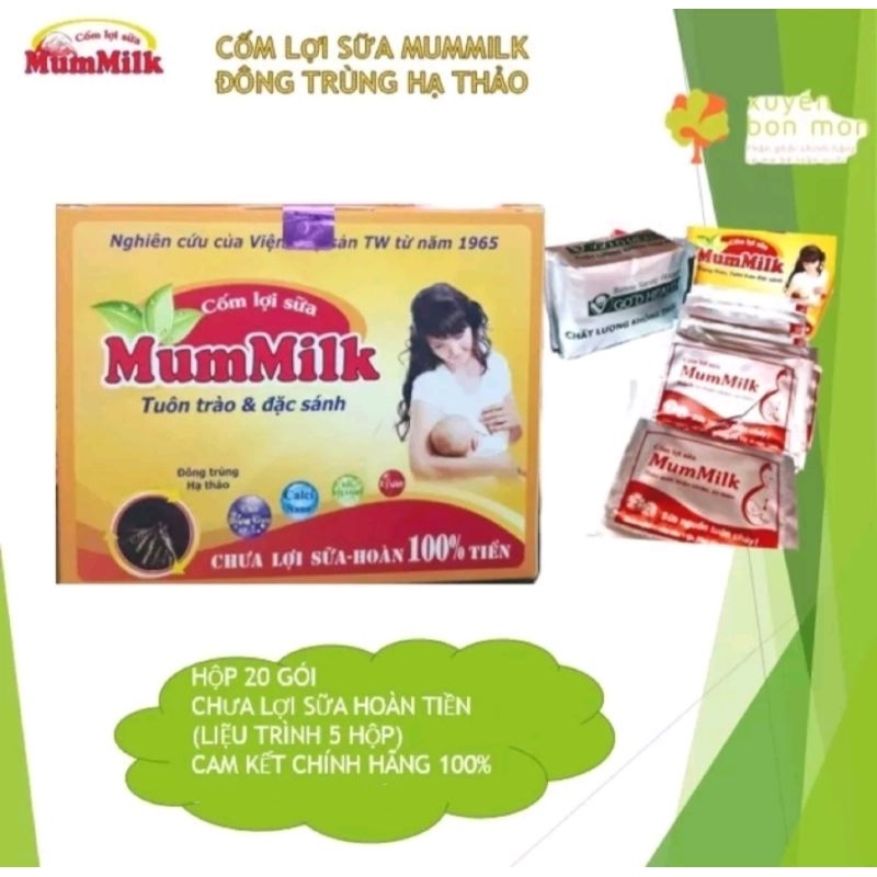 B37.CỐM LỢI SỮA MUMMILK HỘP 20gói.