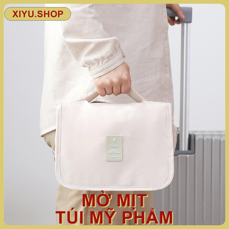 Túi đựng mỹ phẩm đi du lịch đa năng có móc treo, không thấm nước washbag