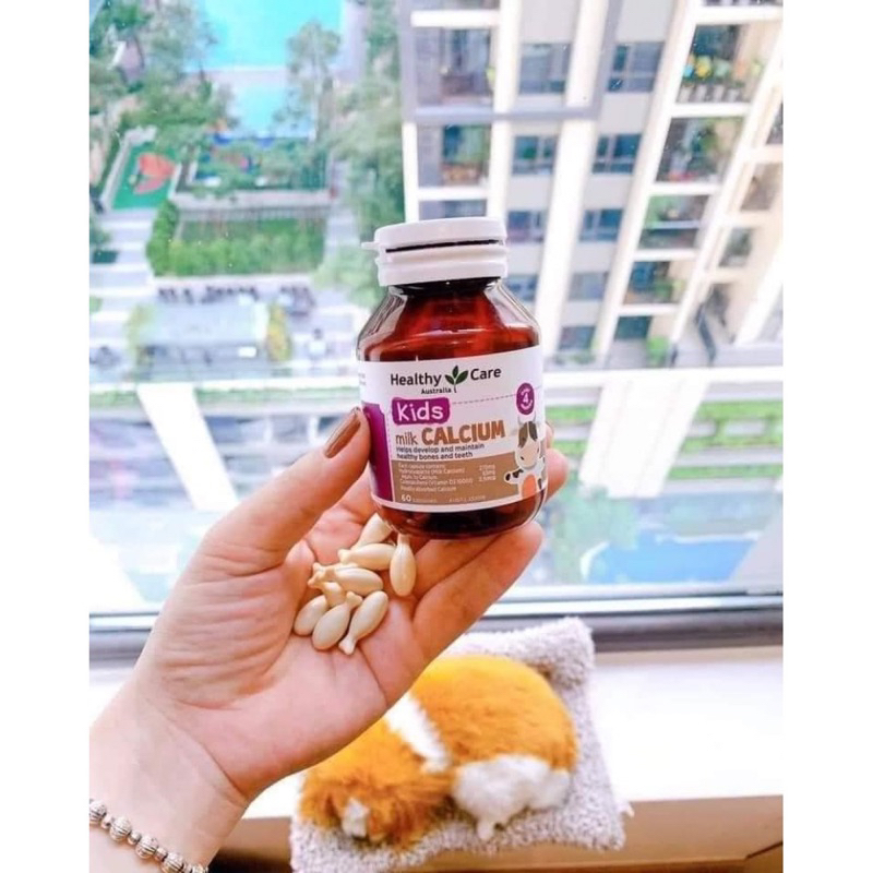 Canxi Milk Calcium + DHA Healthycare, bổ sung canxi và DHA cho bé - Chính hãng úc