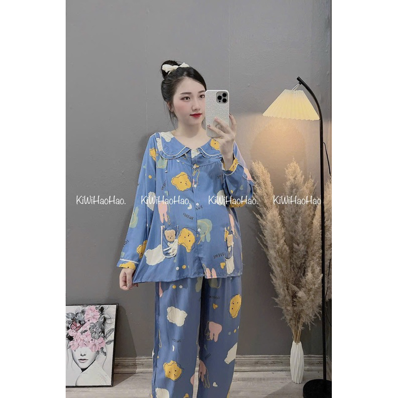 Bộ Bầu Và Sau Sinh Pizama túi gấu Free sz kg