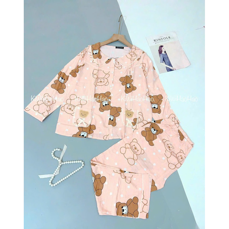 Bộ Bầu Và Sau Sinh Pizama túi gấu Free sz kg