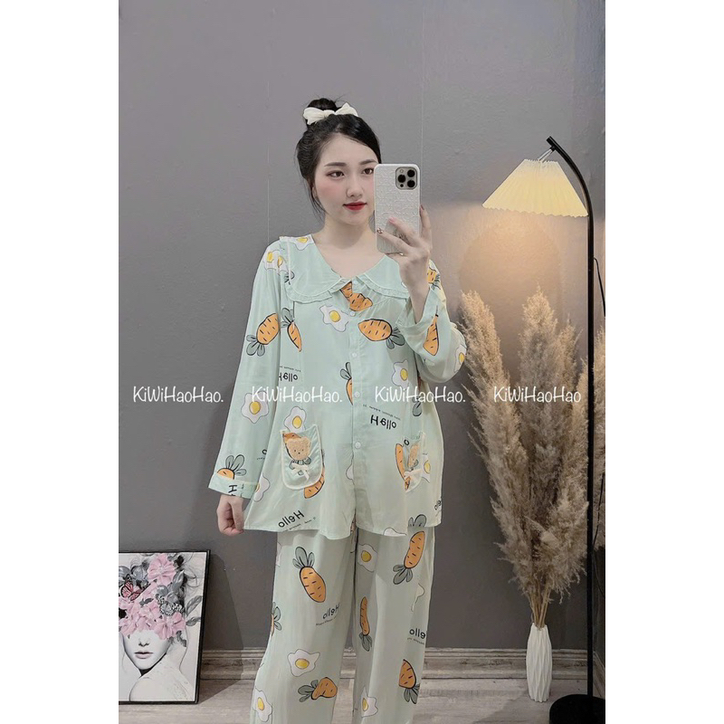 Bộ Bầu Và Sau Sinh Pizama túi gấu Free sz kg