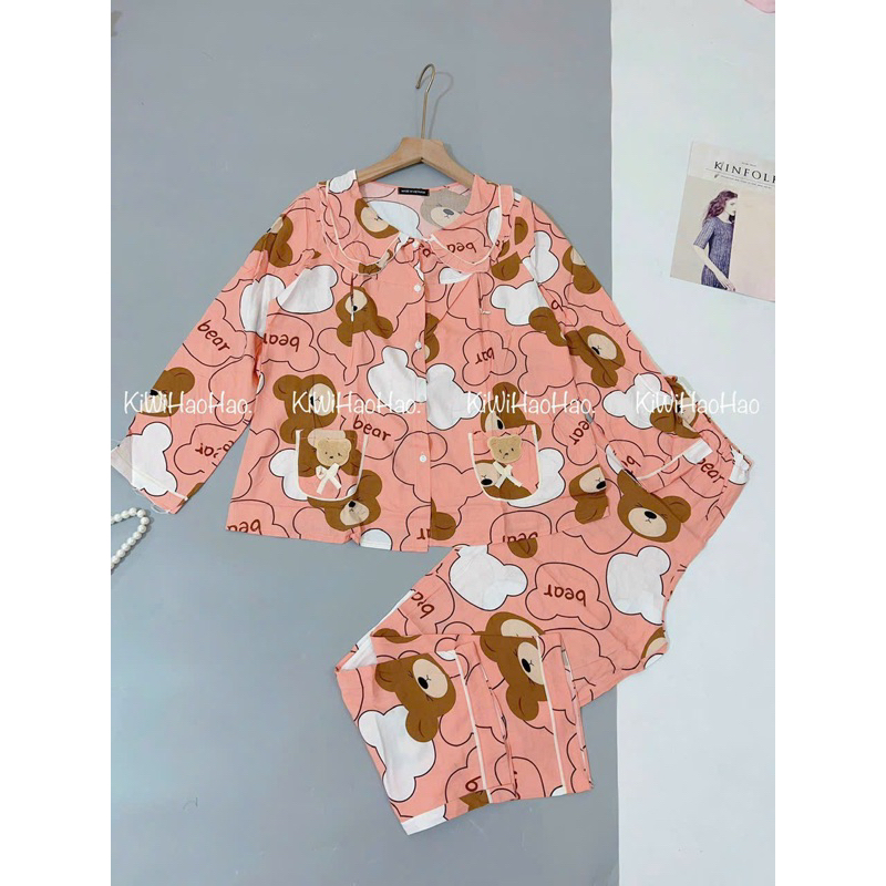 Bộ Bầu Và Sau Sinh Pizama túi gấu Free sz kg