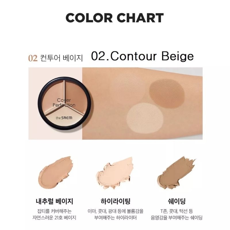 Kem che khuyết điểm 3 màu The Saem