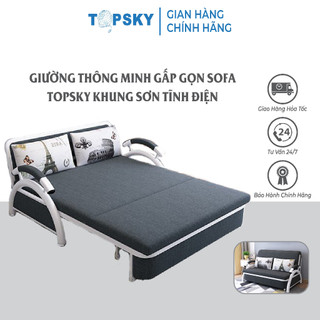 Giường thông minh gấp gọn thành ghế Sofa Topsky Thiết kế Trẻ trung hiện đại Khung sơn tĩnh điện KT 128cmX190cm