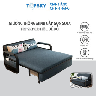 Giường thông minh gấp gọn thành Sofa Topsky Có ngăn chứa đồ Kiểu dáng trẻ trung hiện đại KT 1,5m x 1.9m
