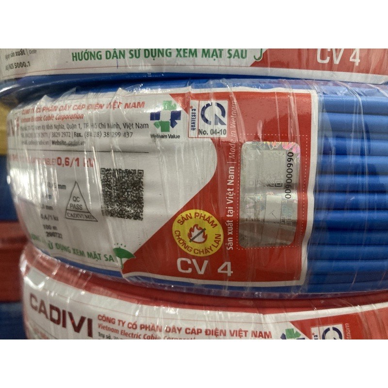 Dây điện Cadivi 4.0 đơn